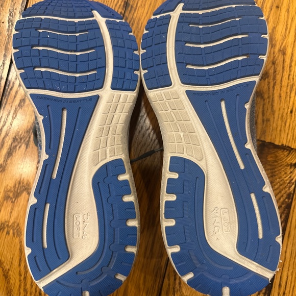 BROOKS MENS GLYCERIN 19 GRAY AND BLUE ATHLETIC SHOES SIZE 13 - Picture 6 of 8